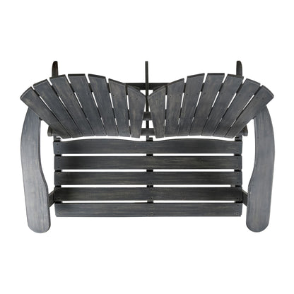 Adirondack Rocking Loveseat For Patio And Garden