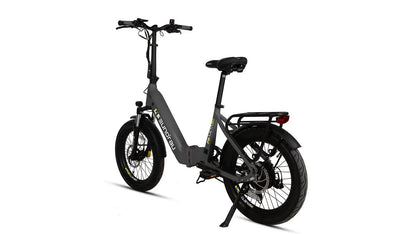 META20 1.0 City Model electric bicycle by EUNORAU E-BIKE US, gray frame with rear rack on Tampa Home & Garden Store