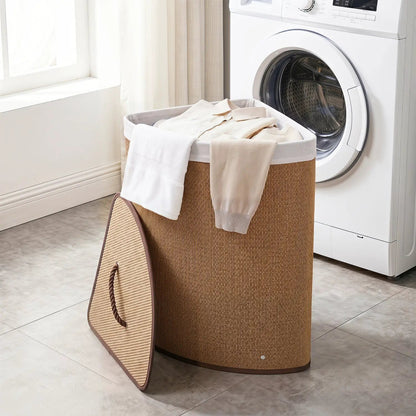 Bamboo Laundry Hamper 15 Gallon with Liner