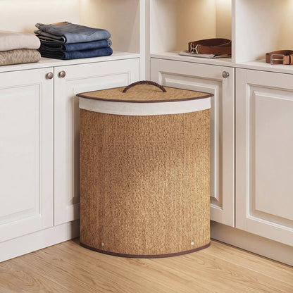Bamboo Laundry Hamper 15 Gallon with Liner