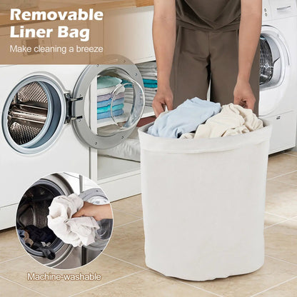 Bamboo Laundry Hamper 15 Gallon with Liner