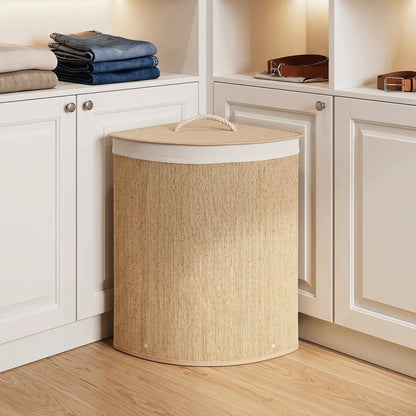 Bamboo Laundry Hamper 15 Gallon with Liner