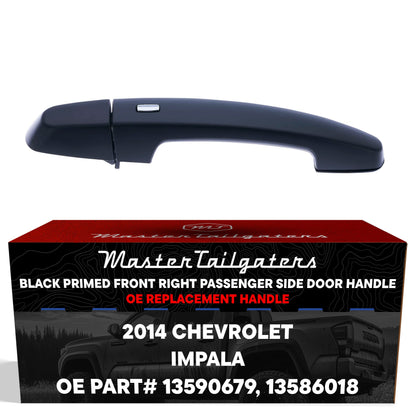 Exterior door handle black primed, front right for 2014 Chevrolet Impala Master Tailgaters on Tampa Home & Garden Store