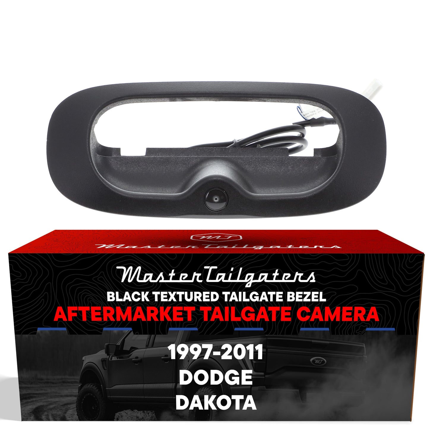 Master Tailgaters black tailgate bezel with backup camera for Dodge Dakota 1997-2011 on Tampa Home & Garden Store