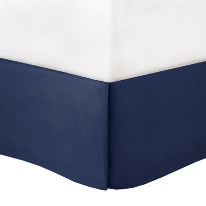 Navy 12 Piece Cotton Comforter Set and Queen Bed