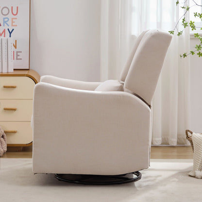 Wide Wingback Swivel Glider And Recliner
