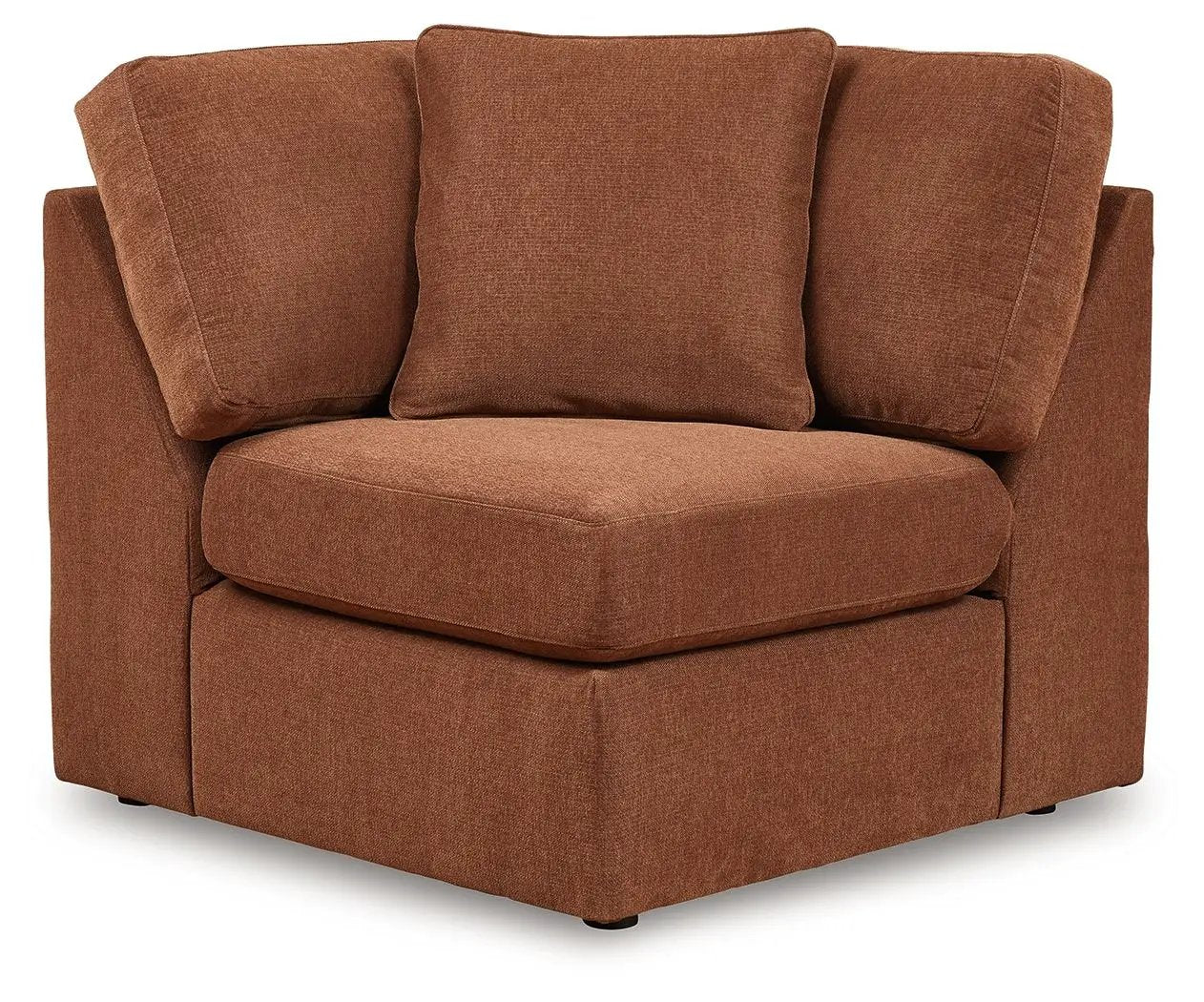 Modmax Stationary Sectional Spice in burnt orange upholstery by Unique Piece Furniture on Tampa Home & Garden Store