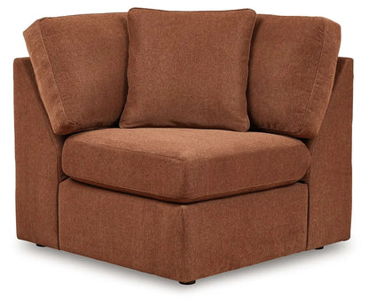 Modmax Stationary Sectional Spice in burnt orange upholstery by Unique Piece Furniture on Tampa Home & Garden Store