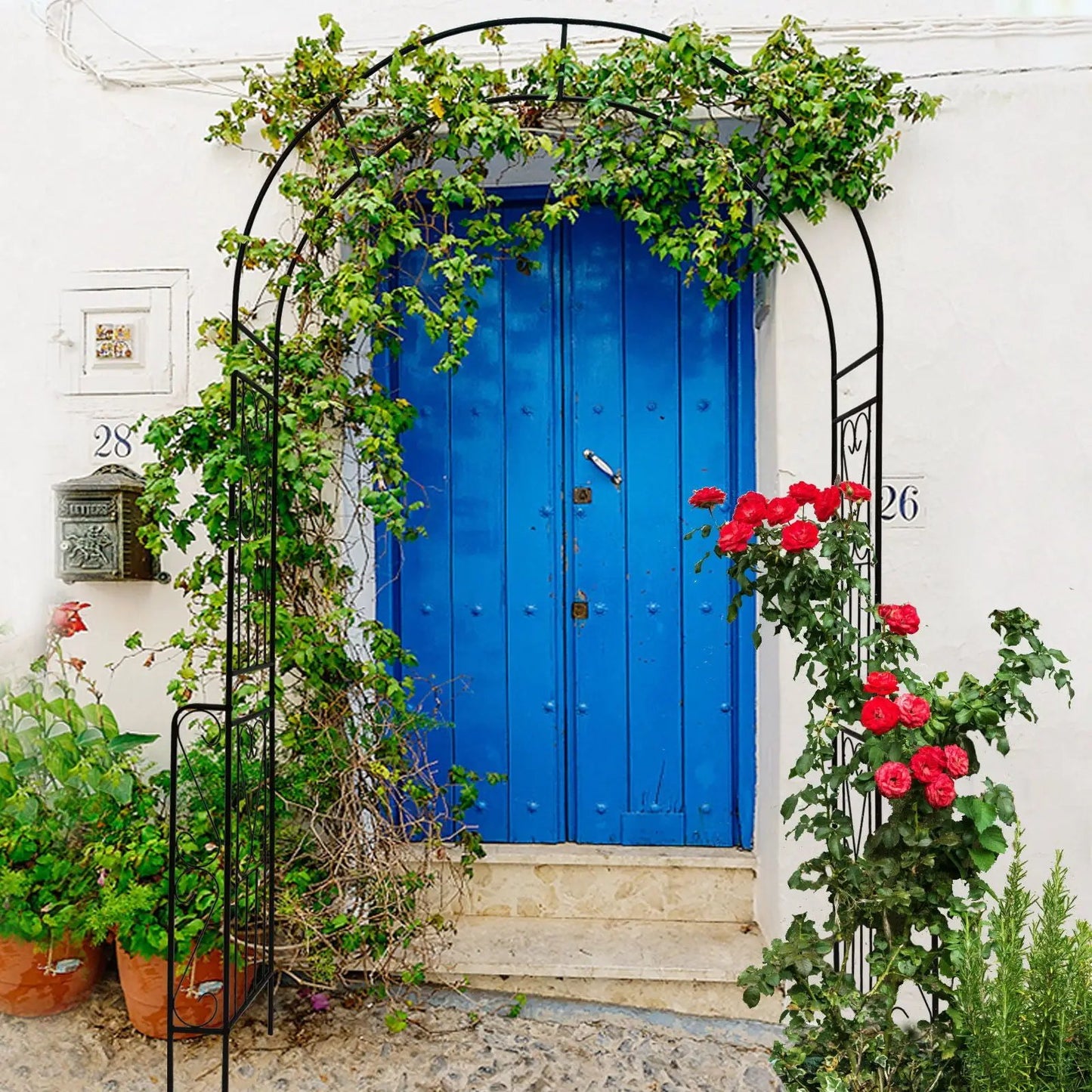 Metal Garden Arch Trellis for Climbing Roses