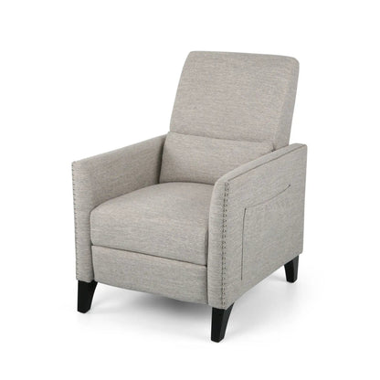 Kiersten Contemporary Fabric Pushback Recliner