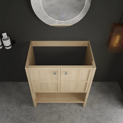 Freestanding Bathroom Vanity with Closing Doors