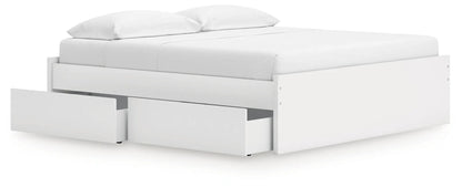 Onita platform bed in white with under-bed storage drawers by Unique Piece Furniture on Tampa Home & Garden Store