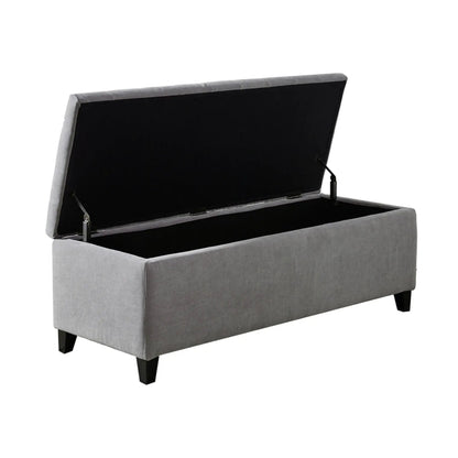 Tufted Top Storage Bench With Soft Close Lid