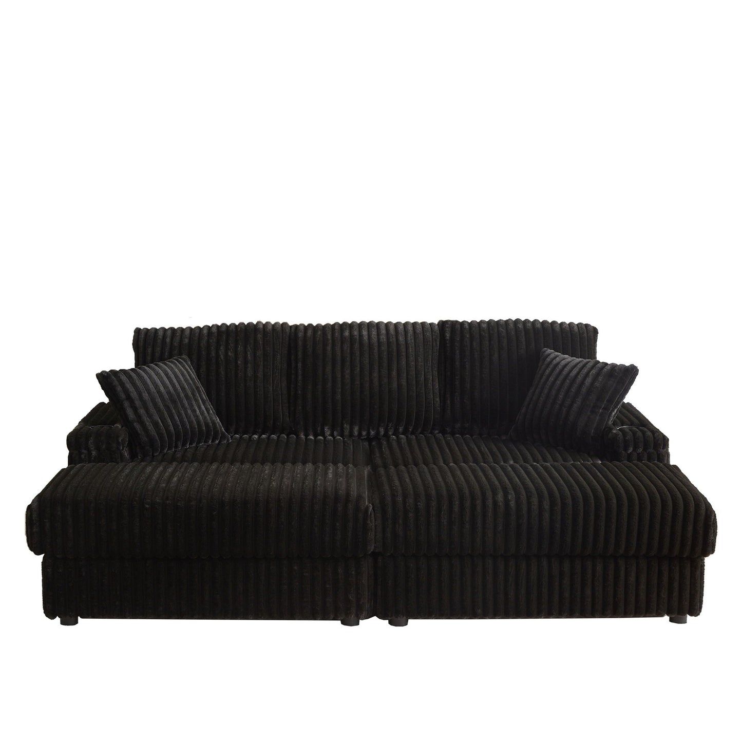 3 Seater Sofa With 2 Ottomans and Storage