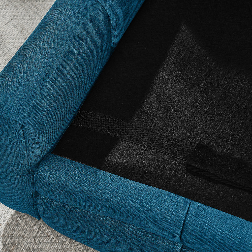 Pet Bed dark blue with black interior fabric for large dogs on Tampa Home & Garden Store
