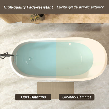 Freestanding white acrylic slipper bathtub, modern design by HouseOfZazla on Tampa Home & Garden Store