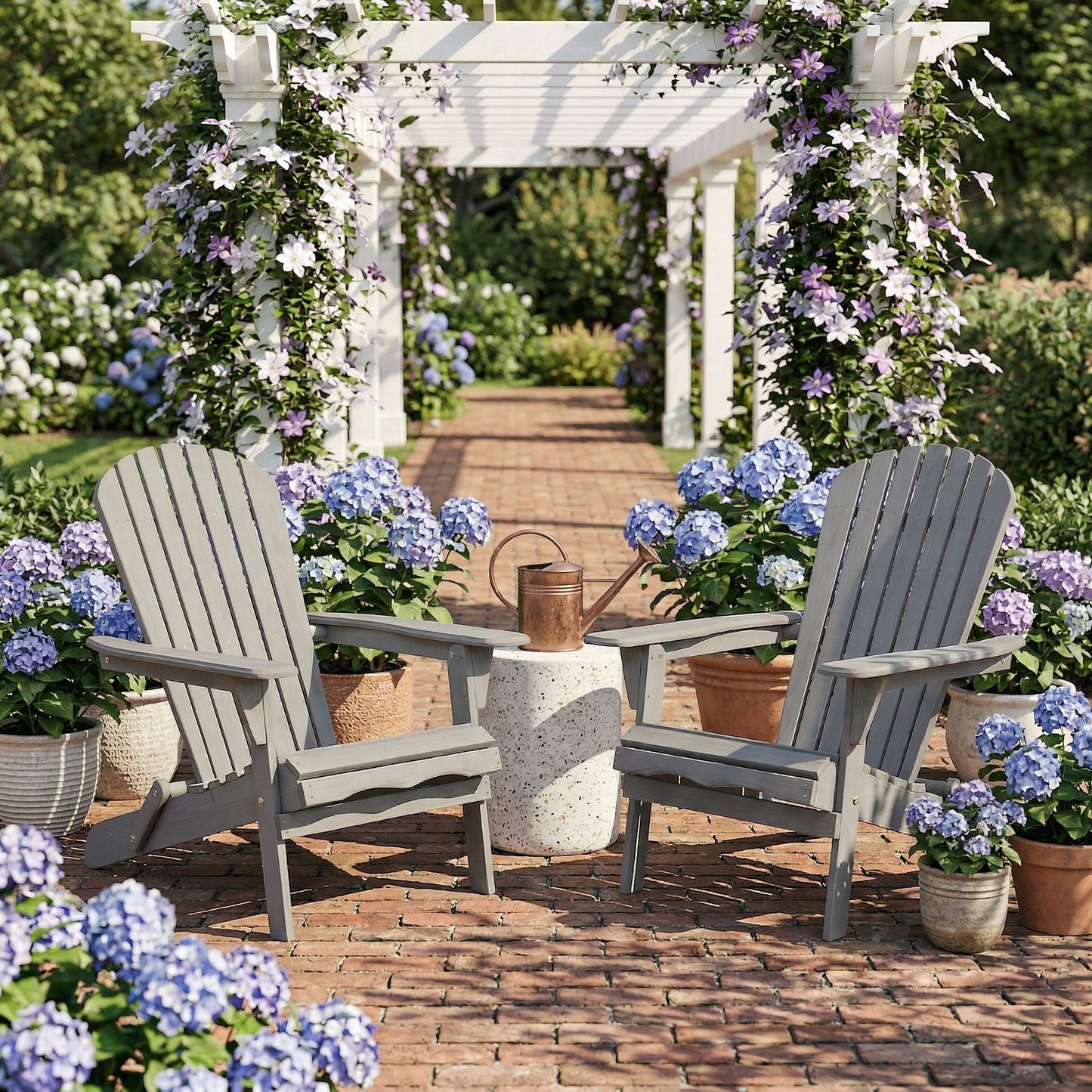 Oversized Folding Adirondack Chair for Patio