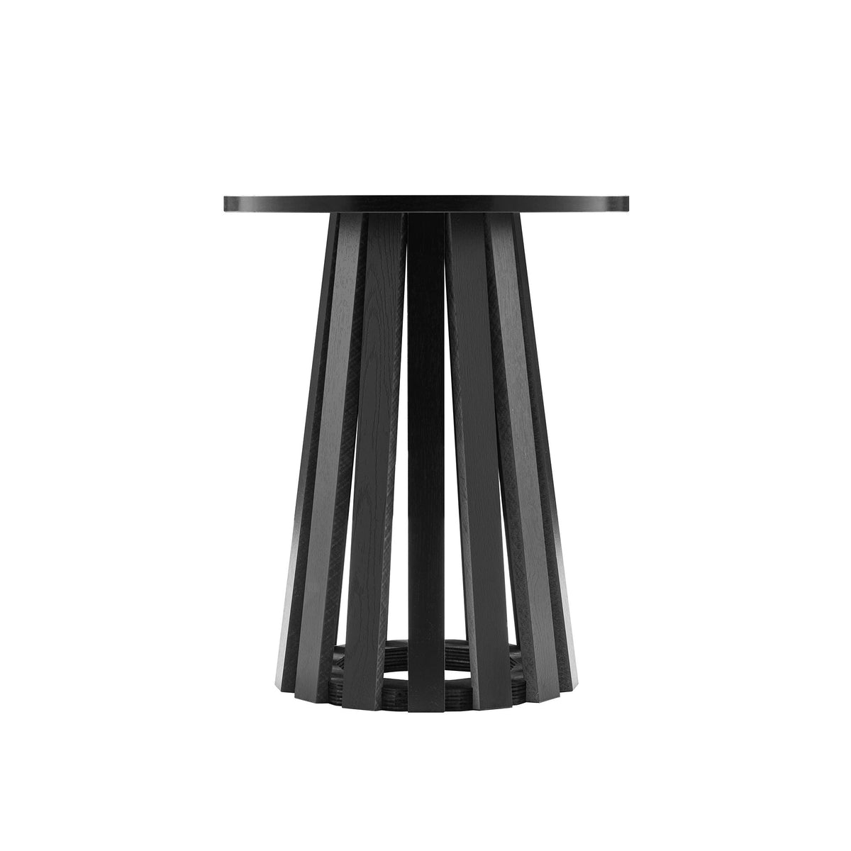 Layla End Table with Wood Grain Finish – black round top and multi-leg pedestal HouseOfZazla on Tampa Home & Garden Store
