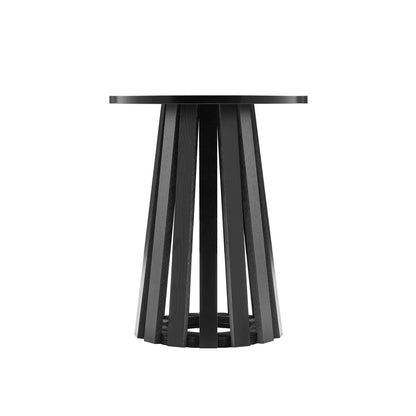 Layla End Table with Wood Grain Finish – black round top and multi-leg pedestal HouseOfZazla on Tampa Home & Garden Store