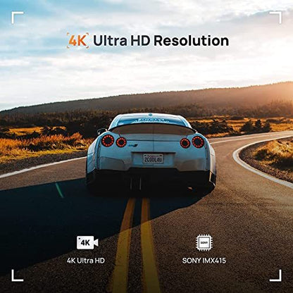 70mai A800S True 4K Dash Cam front view on winding road with 4K Ultra HD Sony IMX415 on Tampa Home & Garden Store