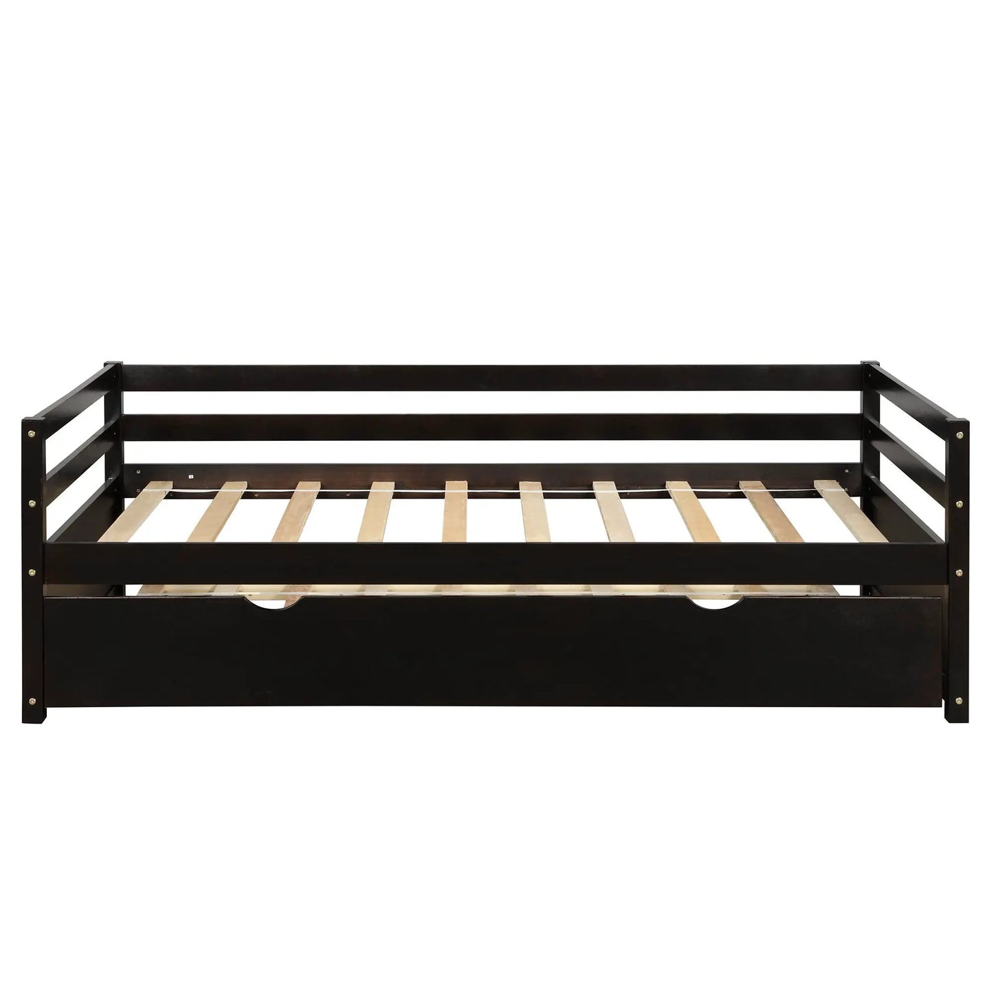 Twin Daybed with Trundle Frame and Solid Pine