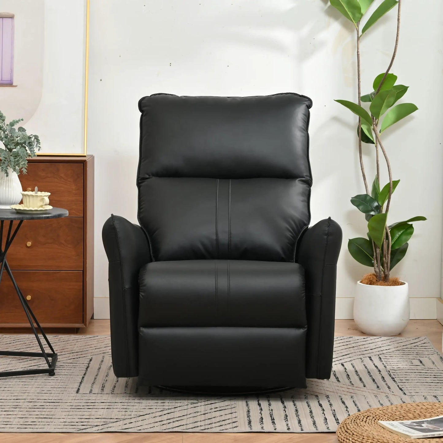 270 Degree Power Swivel Rocker Recliner With USB
