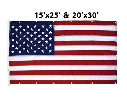 Bandera estadounidense de nailon WallSafe™ para pared | Ojales reforzados | Hecho en EE. UU.