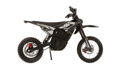S1 Dirt Bike black electric dirt bike with knobby tires and center battery by EUNORAU on Tampa Home & Garden Store