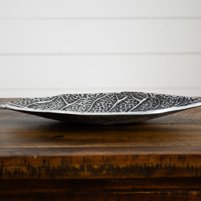 16” Antique Leaf Decorative Accent - Tampa Home & Garden Store