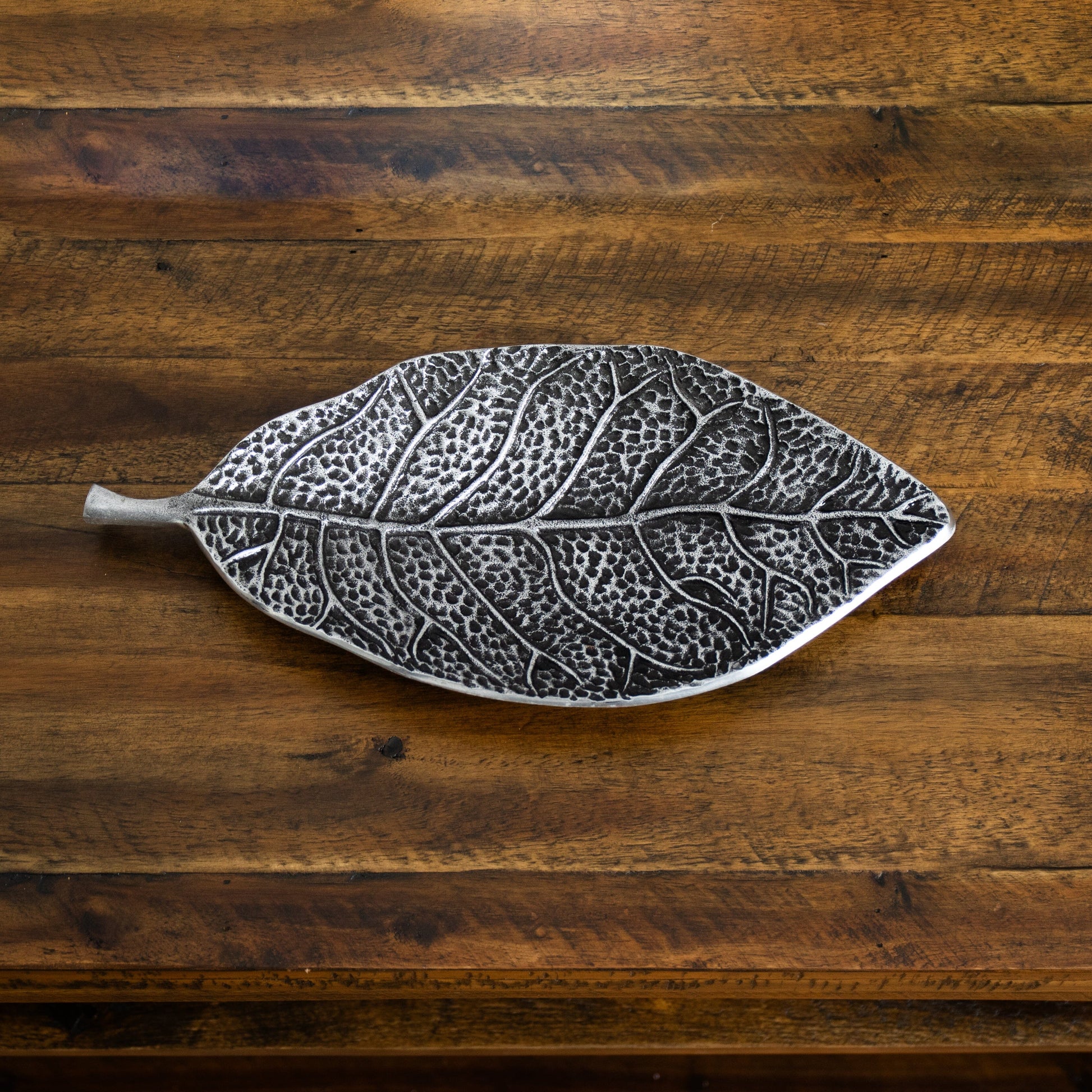 16” Antique Leaf Decorative Accent - Tampa Home & Garden Store