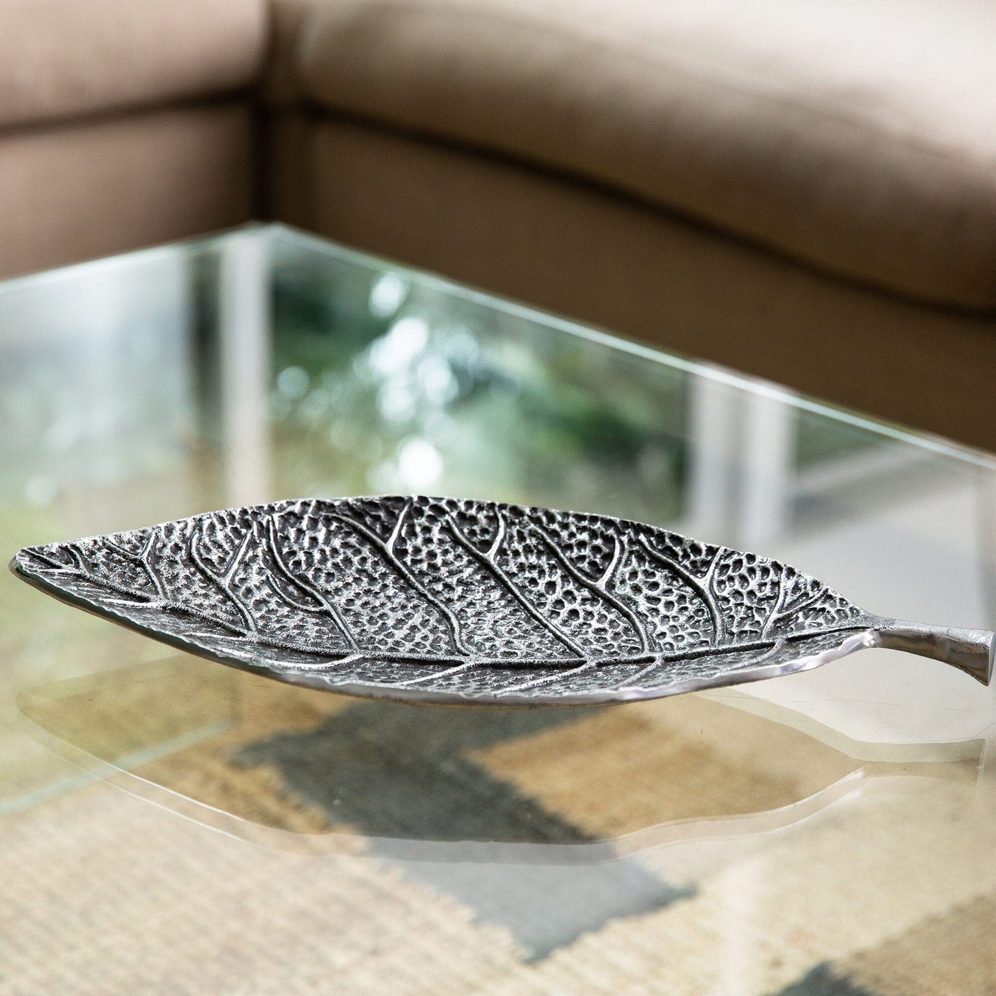 16” Antique Leaf Decorative Accent - Tampa Home & Garden Store