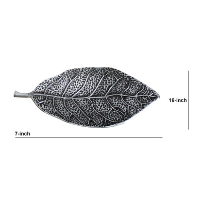 16” Antique Leaf Decorative Accent - Tampa Home & Garden Store