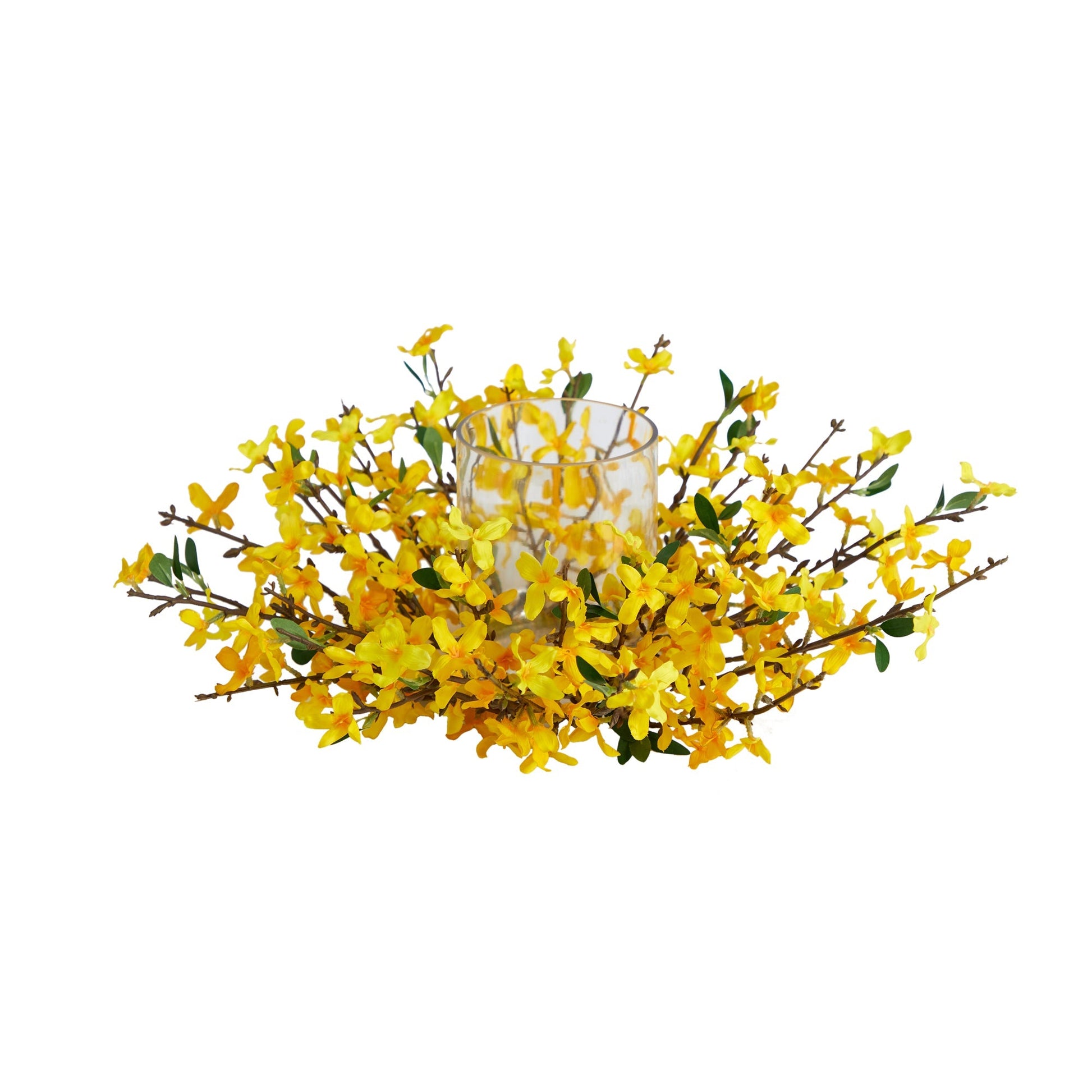 16” Artificial Forsythia Candelabrum - Tampa Home & Garden Store