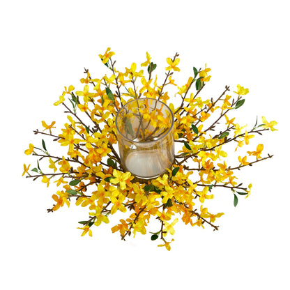 16” Artificial Forsythia Candelabrum - Tampa Home & Garden Store