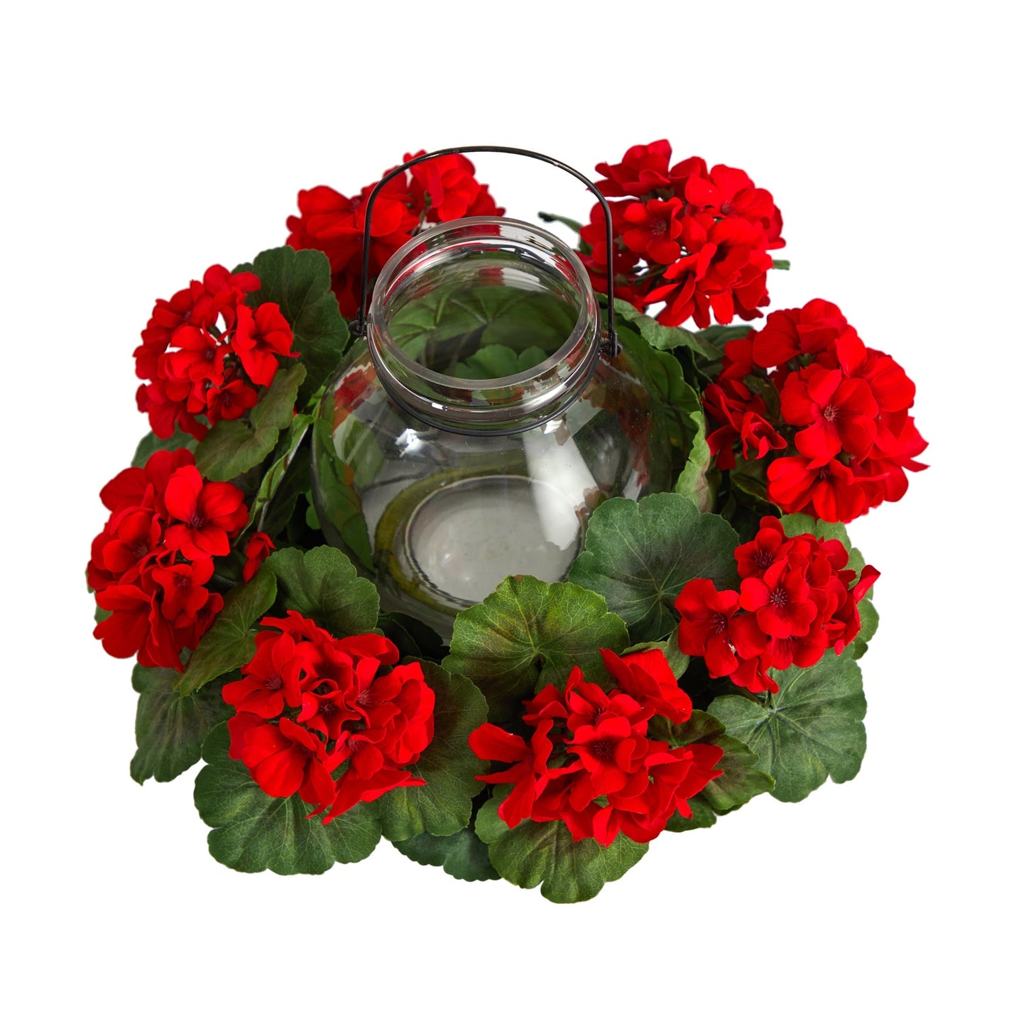 16” Artificial Geranium Candelabrum - Tampa Home & Garden Store