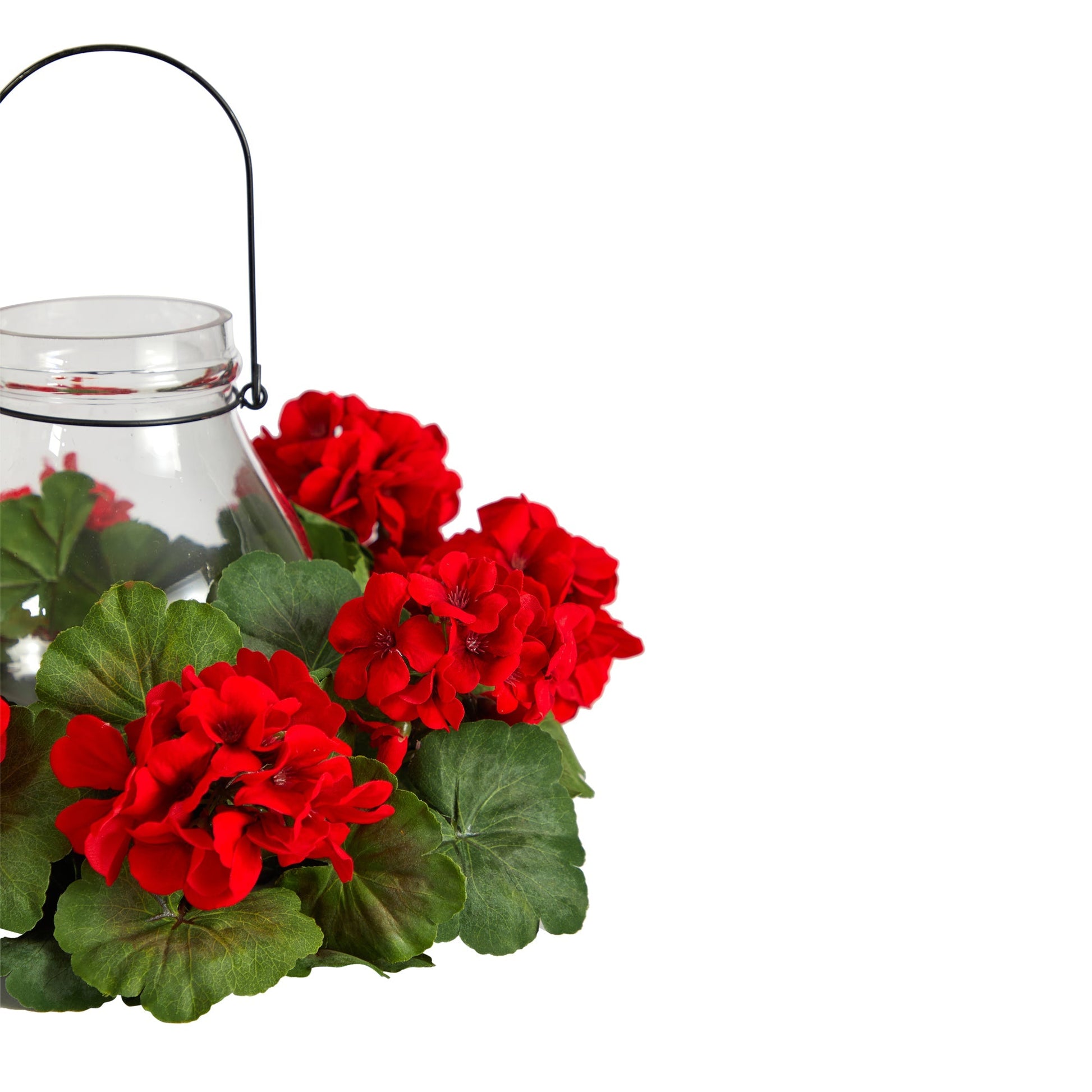 16” Artificial Geranium Candelabrum - Tampa Home & Garden Store