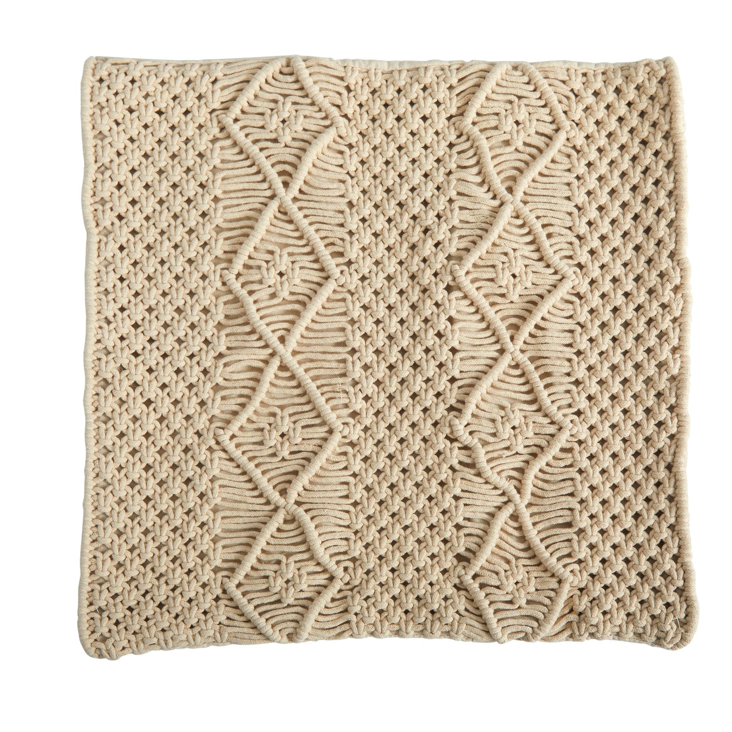 16” BOHO Woven Macrame Decorative Pillow Cover - Tampa Home & Garden Store