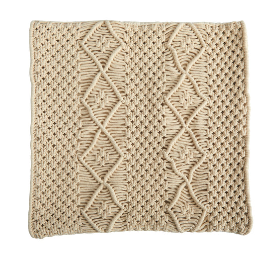 16” BOHO Woven Macrame Decorative Pillow Cover - Tampa Home & Garden Store