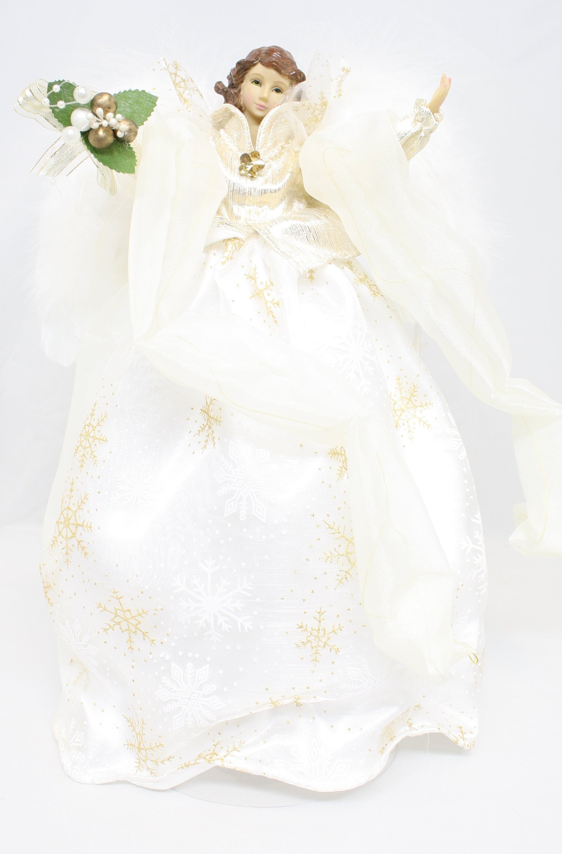 16 Inch Ivory Angel Tree Topper - Tampa Home & Garden Store