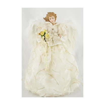 16 Inch Ivory Angel Tree Topper - Tampa Home & Garden Store