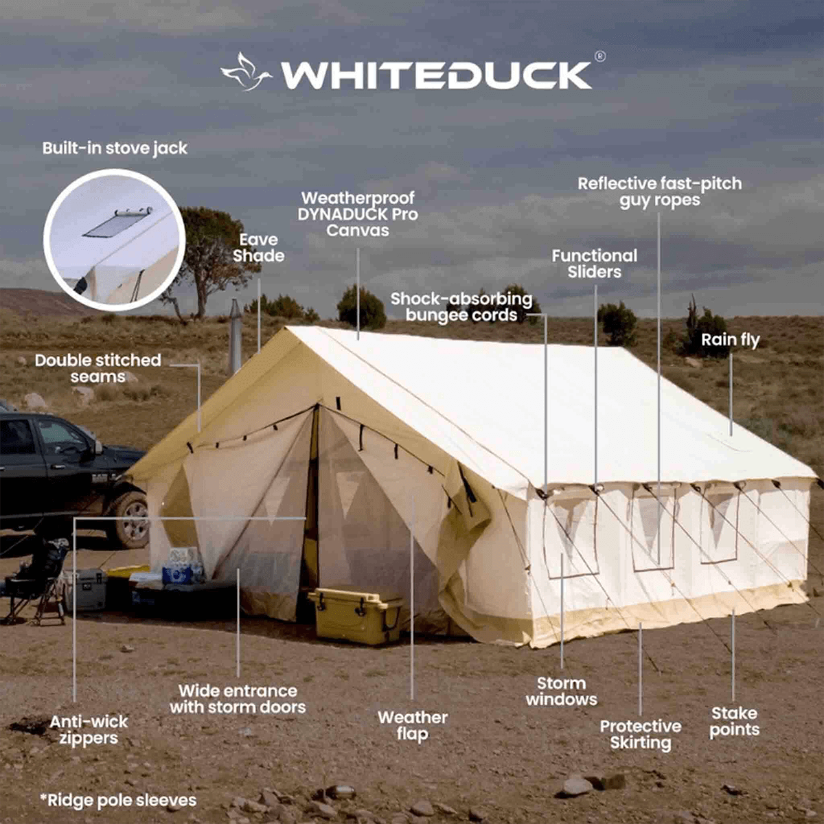 16'x20' Alpha Pro Wall Tent - Tampa Home & Garden Store