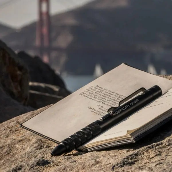 GPCA GP 1945 Bolt-Action Pen PRO, titanium & aluminum EDC ballpoint with knurled grip on Tampa Home & Garden Store
