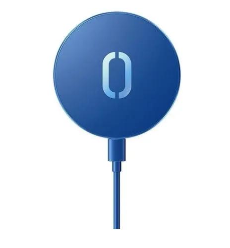 Blue round ultra-thin magnetic wireless charger with cable, FLIPSTYLEZLLC, 15W on Tampa Home & Garden Store