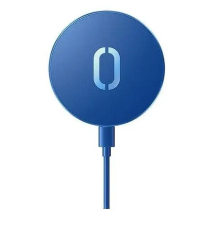 Blue round ultra-thin magnetic wireless charger with cable, FLIPSTYLEZLLC, 15W on Tampa Home & Garden Store