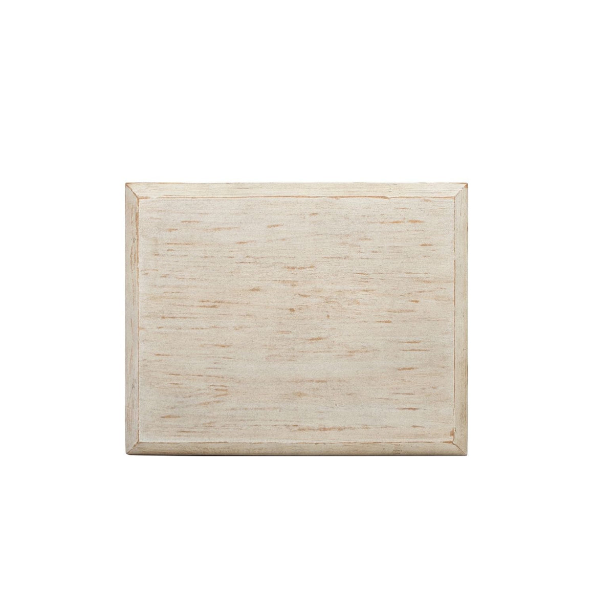 Geometric Waterfall Console Table solid wood construction in whitewashed light brown finish on Tampa Home & Garden Store