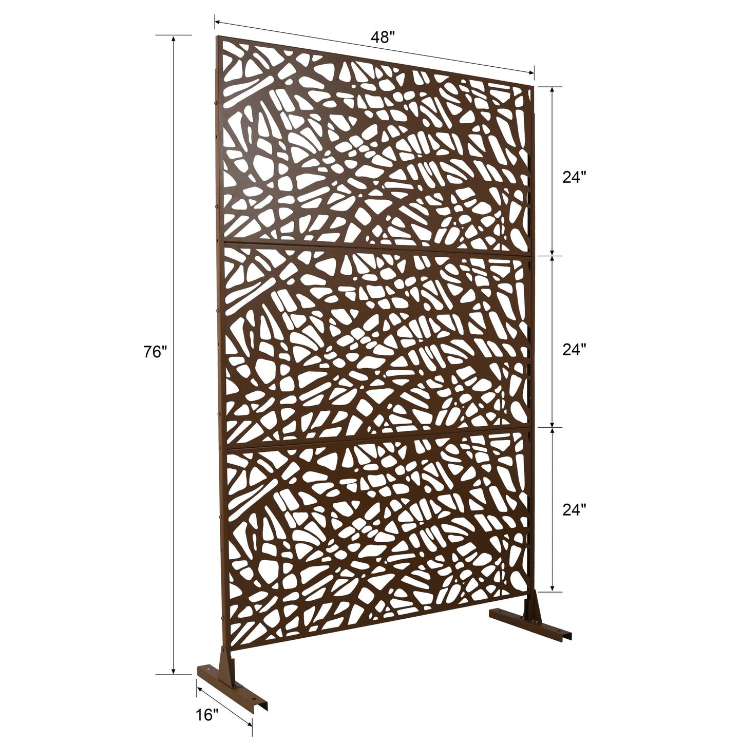 Freestanding Decorative Privacy Screen for Patio