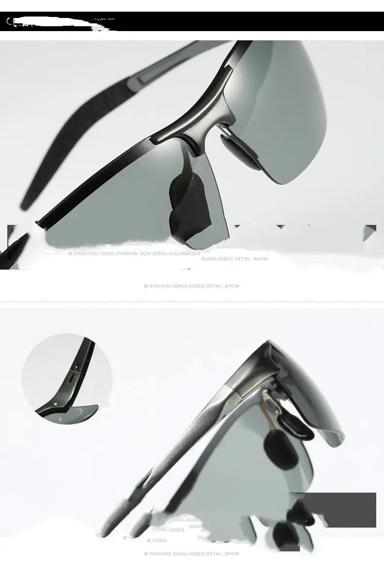 Automatic Color Changing Polarized Glasses FLIPSTYLEZLLC metallic gray frame on Tampa Home & Garden Store