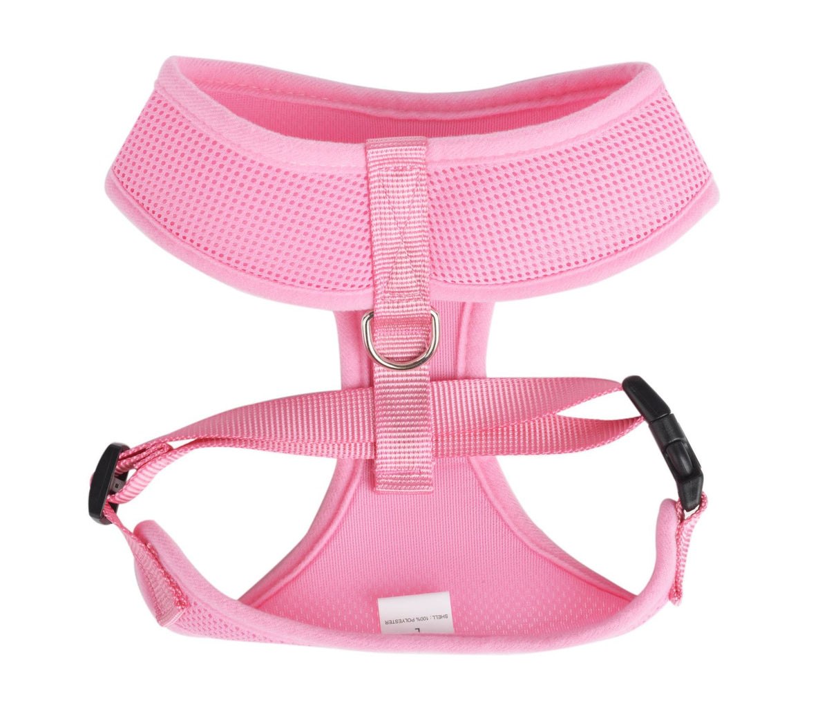 Breathable mesh traction rope chest harness for pets Pet Zen pink with D-ring on Tampa Home & Garden Store
