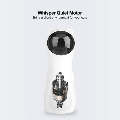 Bear-shaped automatic laser cat toy with red LED laser and exposed inner motor on Tampa Home & Garden Store