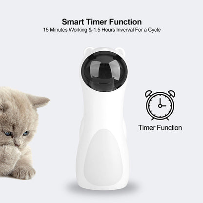 Bear-shaped white automatic laser cat toy with red LED laser, Sell My Stuff, Balls & Chasers on Tampa Home & Garden Store